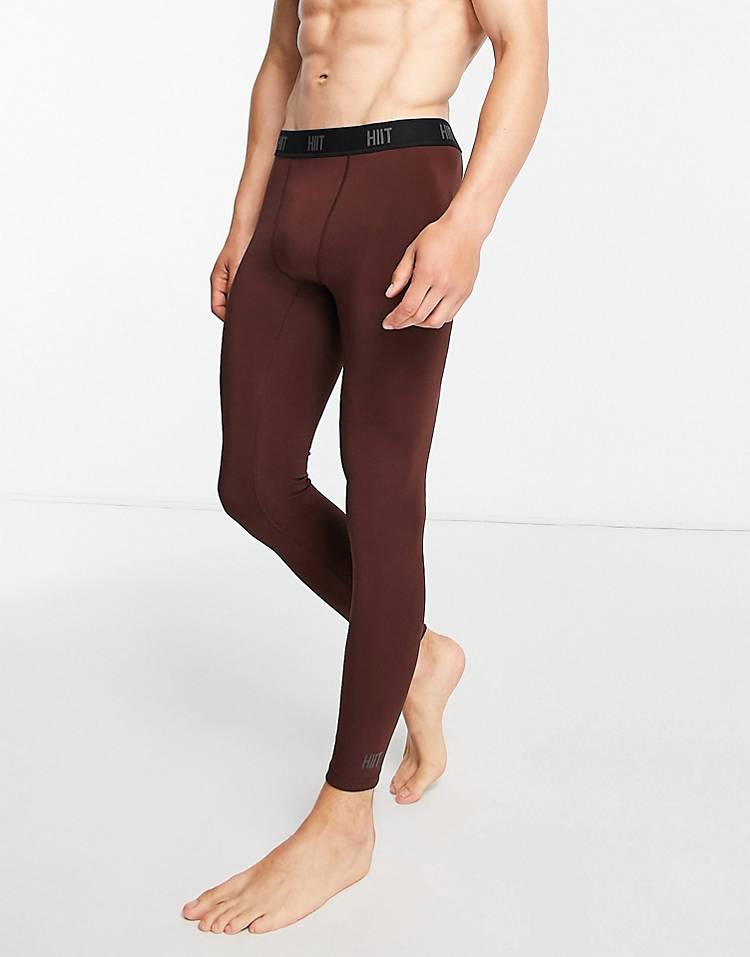 HIIT training leggings in brown